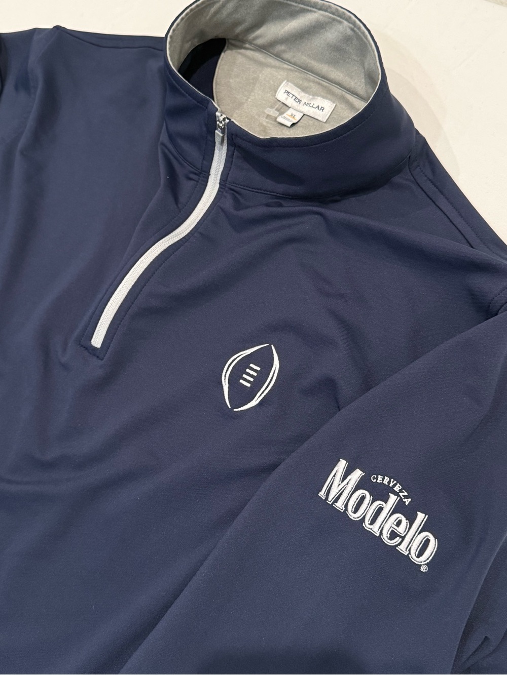 PETER MILLAR x College Football x MODELO Mens  XL Performance 1/4 Zip Pullover